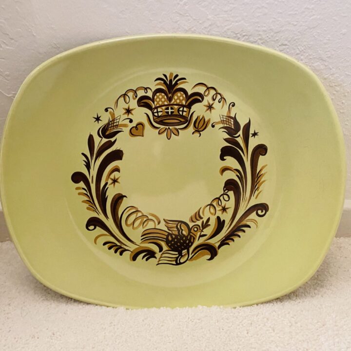 Salem China Co. Shaker Brown serving platter