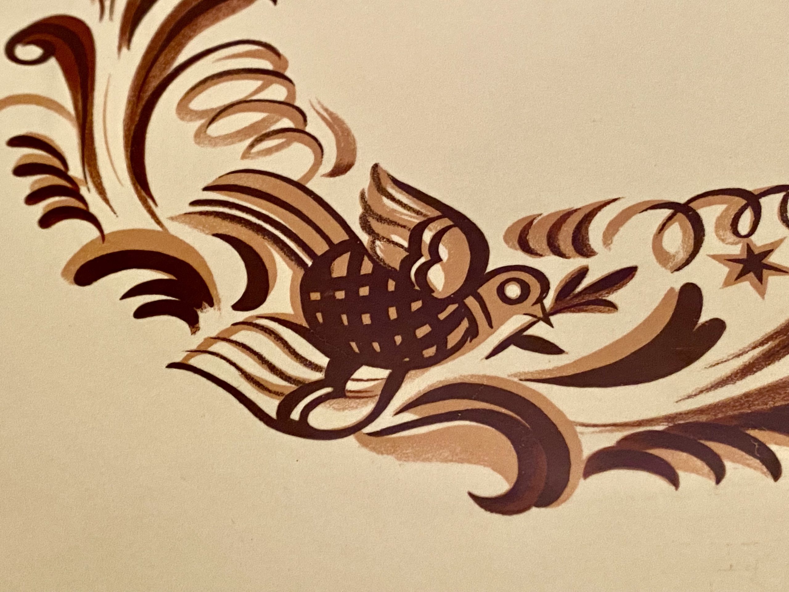 Vintage Shaker Brown platter - Flair by Salem China Co. - Image 2